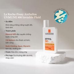Sữa Chống Nắng La Roche-Posay Anthelios UVMune 400 Invisible Fluid SPF50+ 50ml