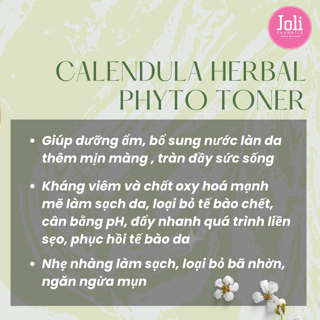 Nước Hoa Hồng Hoa Cúc SNO Calendula Herbal Phyto Toner 200ml