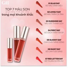 Son Kem Lì Gilaa Long Wear Lip Cream 5g