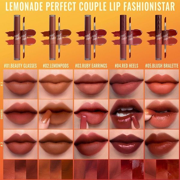 Son Kem Lì Lemonade Perfect Couple Lip Fashionista