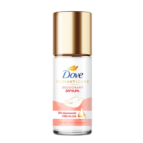 Lăn Khử Mùi Dạng Tinh Chất Thu Nhỏ Lỗ Chân Lông Dove 3% Niacinamide + 10X Vitamin C&E Deodorant Serum 45ml