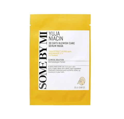 Mặt Nạ Dưỡng Trắng Sáng Da Some By Mi Yuja Niacin Serum Mask 25g