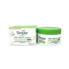 Kem Dưỡng Ẩm Phục Hồi Da Ban Đêm Simple Vital Vitamin Cream Night 50ml