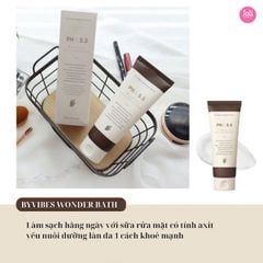 Sữa Rửa Mặt Byvibes Wonder Bath PHA 5.5 PH Balancing PHA Cleansing Foam 130ml