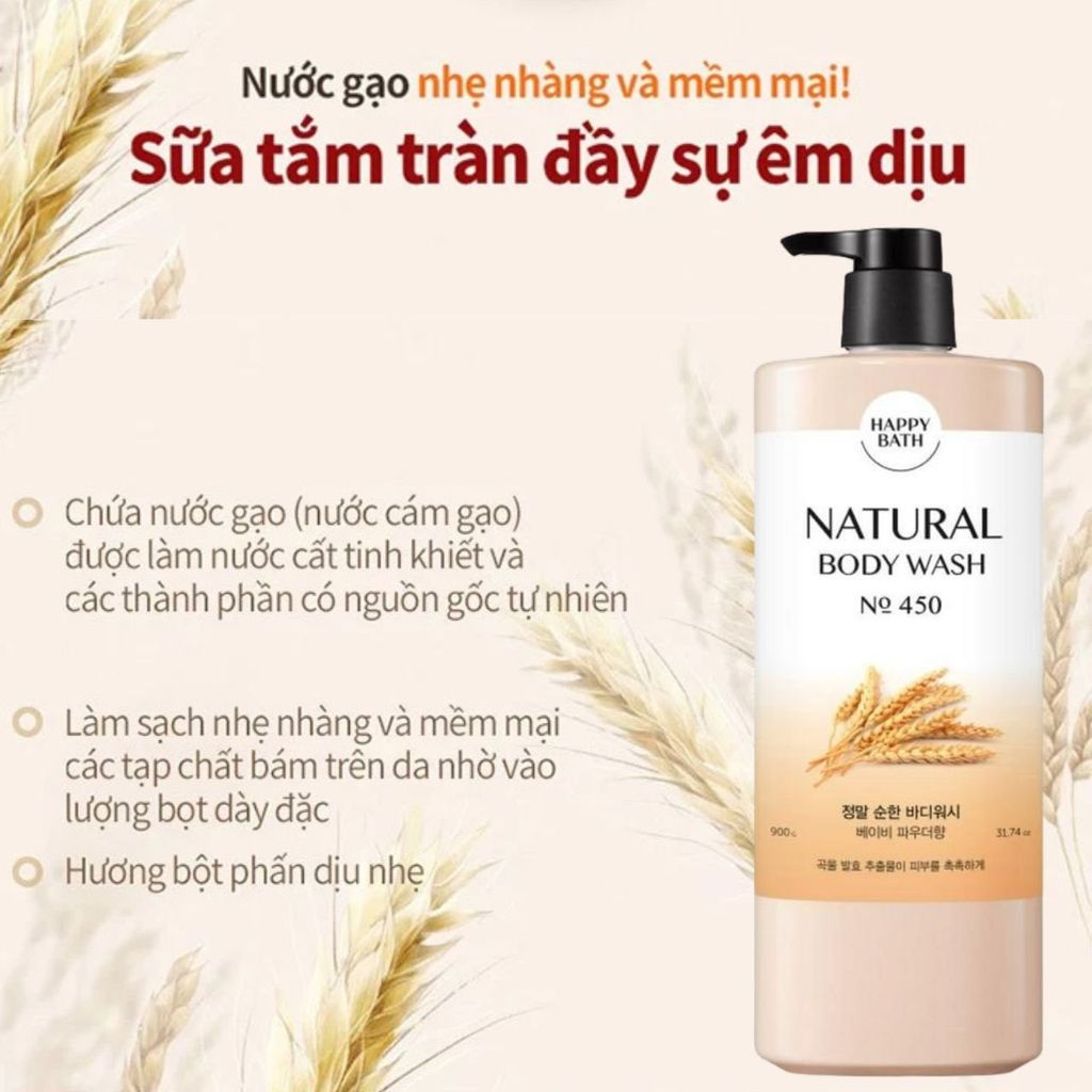 Sữa Tắm Hương Nước Hoa Happy Bath Body Wash 900g