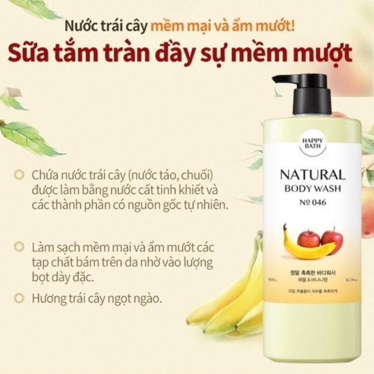 Sữa Tắm Hương Nước Hoa Happy Bath Body Wash 900g