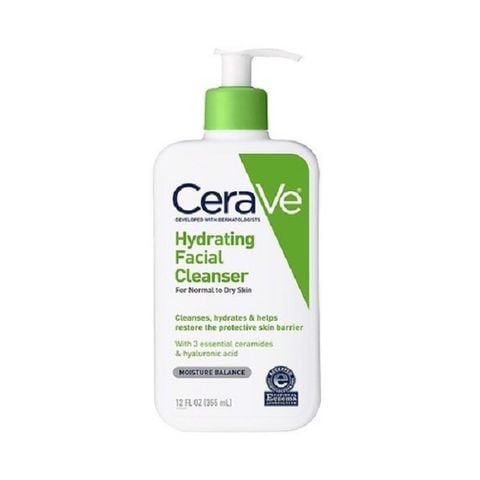 Sữa Rửa Mặt Cerave Foaming Facial Cleanser For Normal To Dry Skin 236ml