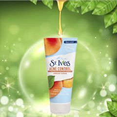 Sữa Rửa Mặt Tẩy Tế Bào Chết Trái Mơ Ngừa Mụn St.Ives Apricot Acne Control Scrub 170g