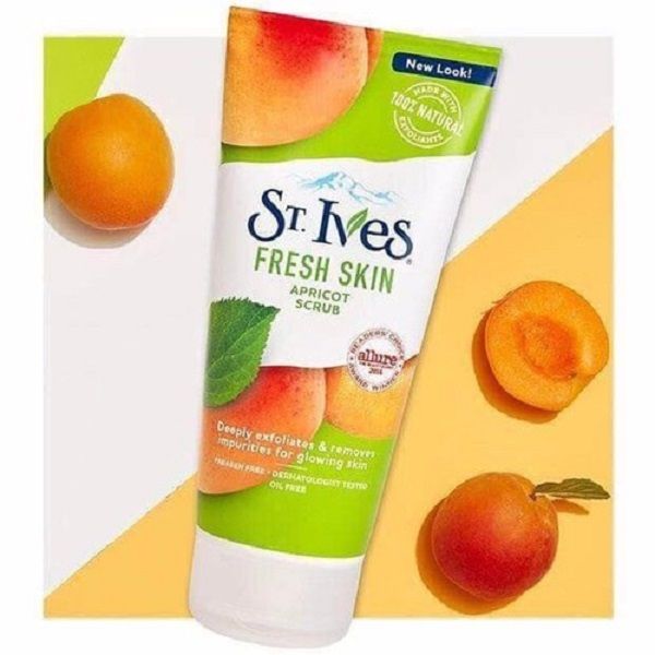 Sữa Rửa Mặt Tẩy Tế Bào Chết Trái Mơ Tươi Mát St.Ives Fresh Skin Apricot Scrub 170g