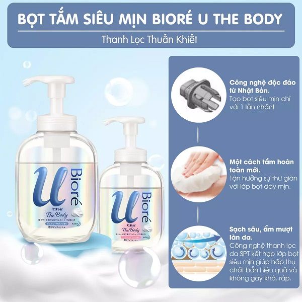 Sữa Tắm Bioré U The Body Foaming Body Wash 540ml