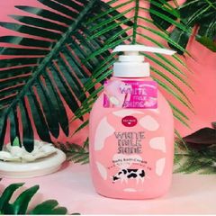 Sửa Tắm Sáng Da Sữa Bò Cathy Doll White Milk Shine Body Bath Cream 450ml