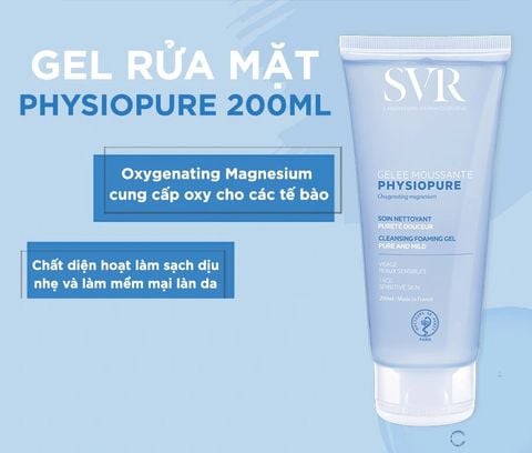 Gel Rửa Mặt SVR Dành Cho Da Nhạy Cảm Physiopure Gelée Moussante