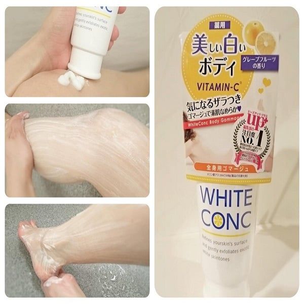 Tẩy Tế Bào Chết Toàn Thân Làm Sáng Da WHITE CONC Body Gommage 180g