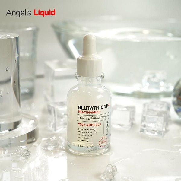 Tinh Chất Truyền Trắng Mờ Nám Angel's Liquid Glutathione + Niacinamide 700 V-Ampoule 30ml