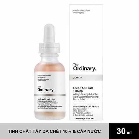 Tinh Chất Tẩy Da Chết Hóa Học The Ordinary Lactic Acid 10 + HA 2% 30ml