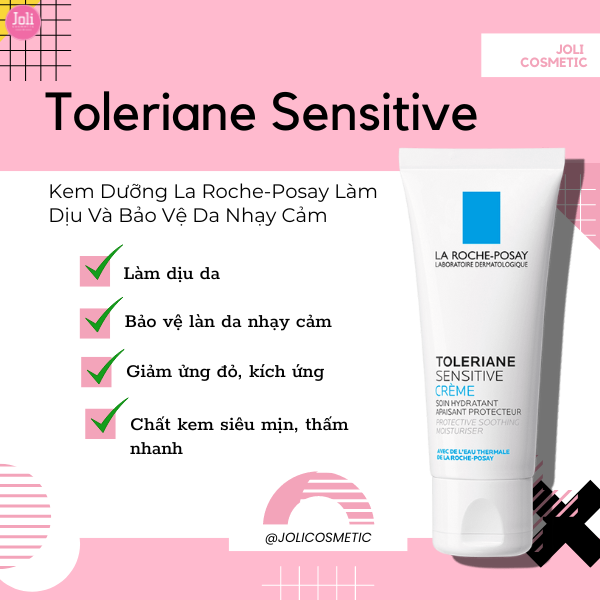 Kem Dưỡng Ẩm Cấp Nước Làm Dịu Da La Roche-Posay Toleriane Sensitive Creme 40ml