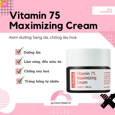 Kem Dưỡng Trắng Da Chống Lão Hóa By Wishtrend Vitamin Maximizing Cream 50ml