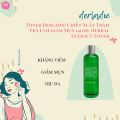 Toner Chiết Xuất Tràm Trà Làm Giảm Mụn Derladie Herbal Extract Toner 140ml