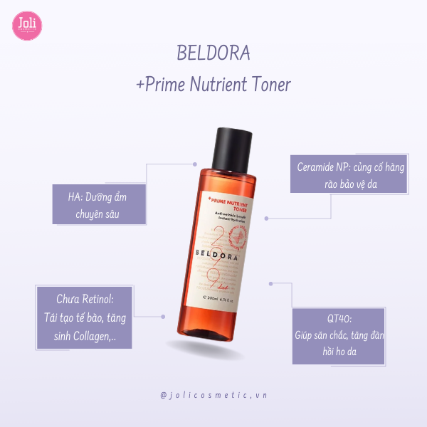 Toner Cấp Ẩm Cho Da Beldora 299 Prime Nutrient 200ml
