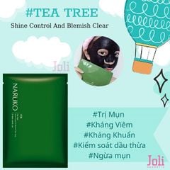 Mặt Nạ Kiểm Soát Dầu Và Mụn Naruko Tràm Trà Tea Tree Shine Control And Blemish Clear Mask