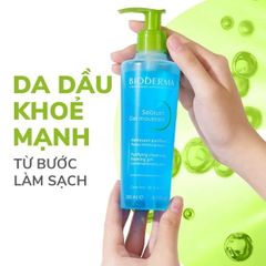 Gel Rửa Mặt Tạo Bọt Cho Da Hỗn Hợp & Da Dầu Bioderma Sebium Foaming Cleaning