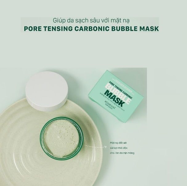 Mặt Nạ Đất Sét So Natural Pore Tensing Carbonic Bubble Mask 130g