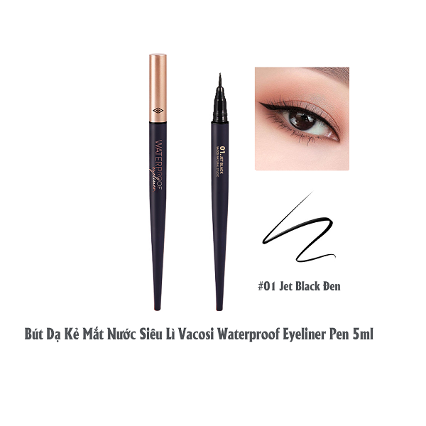 Bút Kẻ Mắt Nước Vacosi VM24 Waterproof Eyeliner Pen