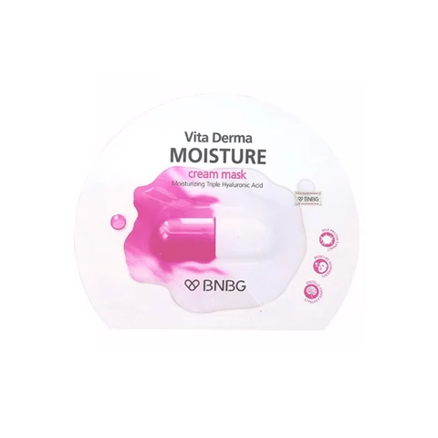 Mặt Nạ Kem Dưỡng Da Ẩm Mịn, Giúp Da Trắng Hồng BNBG Vita Derma Moisture Cream Mask 30ml