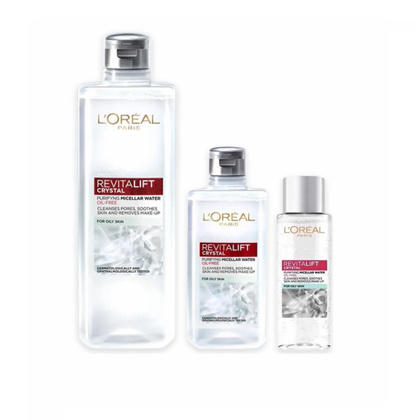 Nước Tẩy Trang Loreal Cho Da Dầu Revitalift Crystal Purifying Micellar Water