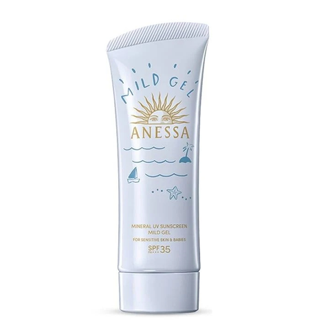 Gel Chống Nắng Anessa Da Nhạy Cảm Moisture UV Sunscreen Mild Gel For Senstive SPF35 PA+++ 90G