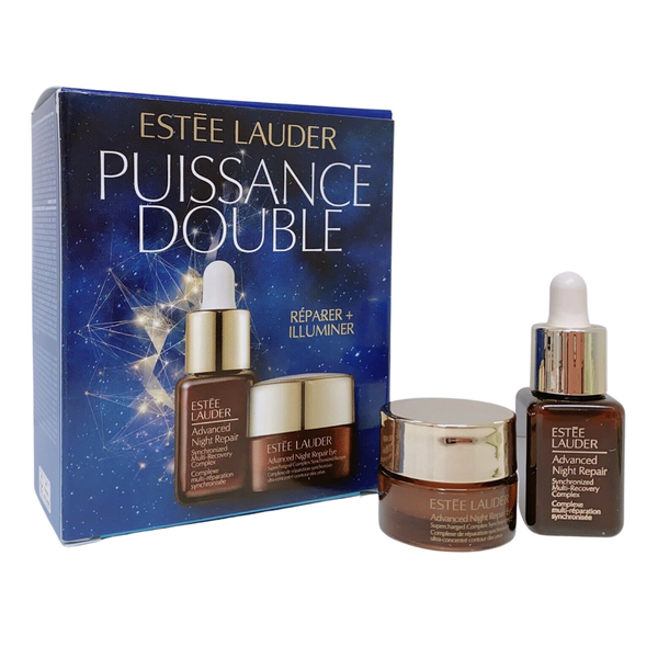 Set Phục Hồi Nâng Cơ Cấp Nước Estee Lauder Power Pair Repair + Brighten 2 Món (Serum 7ml + Kem mắt 5ml)