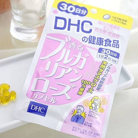 Viên Uống DHC Hương Hoa Hồng Làm Thơm Cơ Thể 30 Ngày Bulgarian Rose Capsule