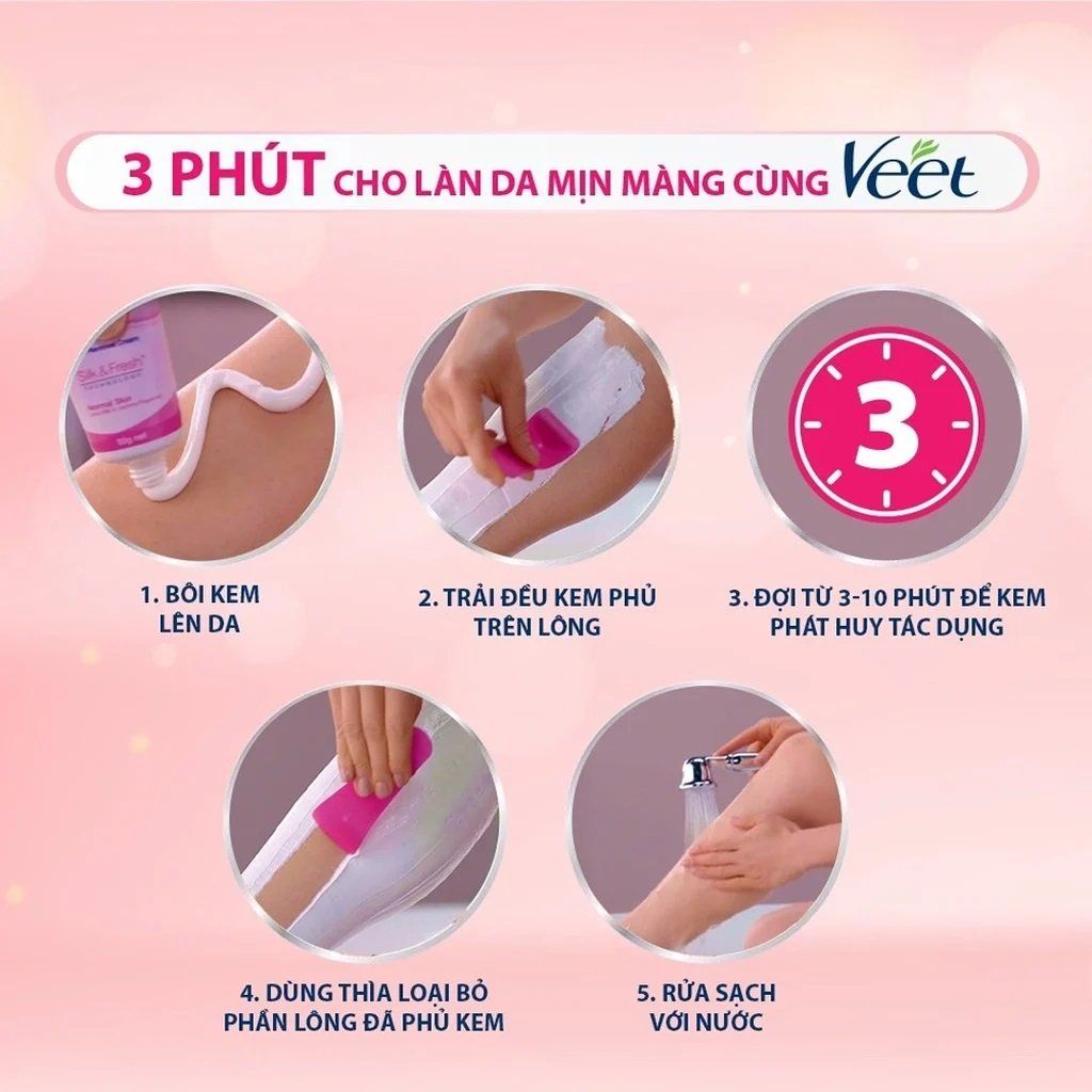 Kem Tẩy Lông Cho Da Thường Veet Hair Removal Cream 50g