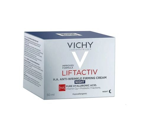Kem Dưỡng Ban Đêm Cải Thiện Nếp Nhăn Vichy Liftactiv H.A Anti-wrinkle Firming Night Cream