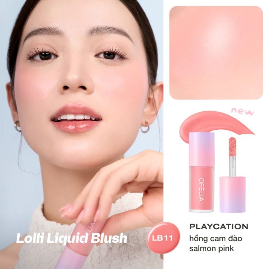 Má Hồng Dạng Kem Ofelia Lolli Liquid Blush