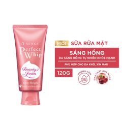 Sữa Rửa Mặt Làm Sạch Sâu Dưỡng Sáng Senka Perfect Whip Berry Bright 100g