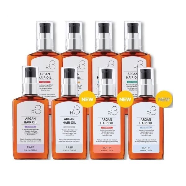 Tinh Dầu Dưỡng Giúp Hồi Phục Tóc Hư Tổn Raip R3 Argan Hair Oil 100ml