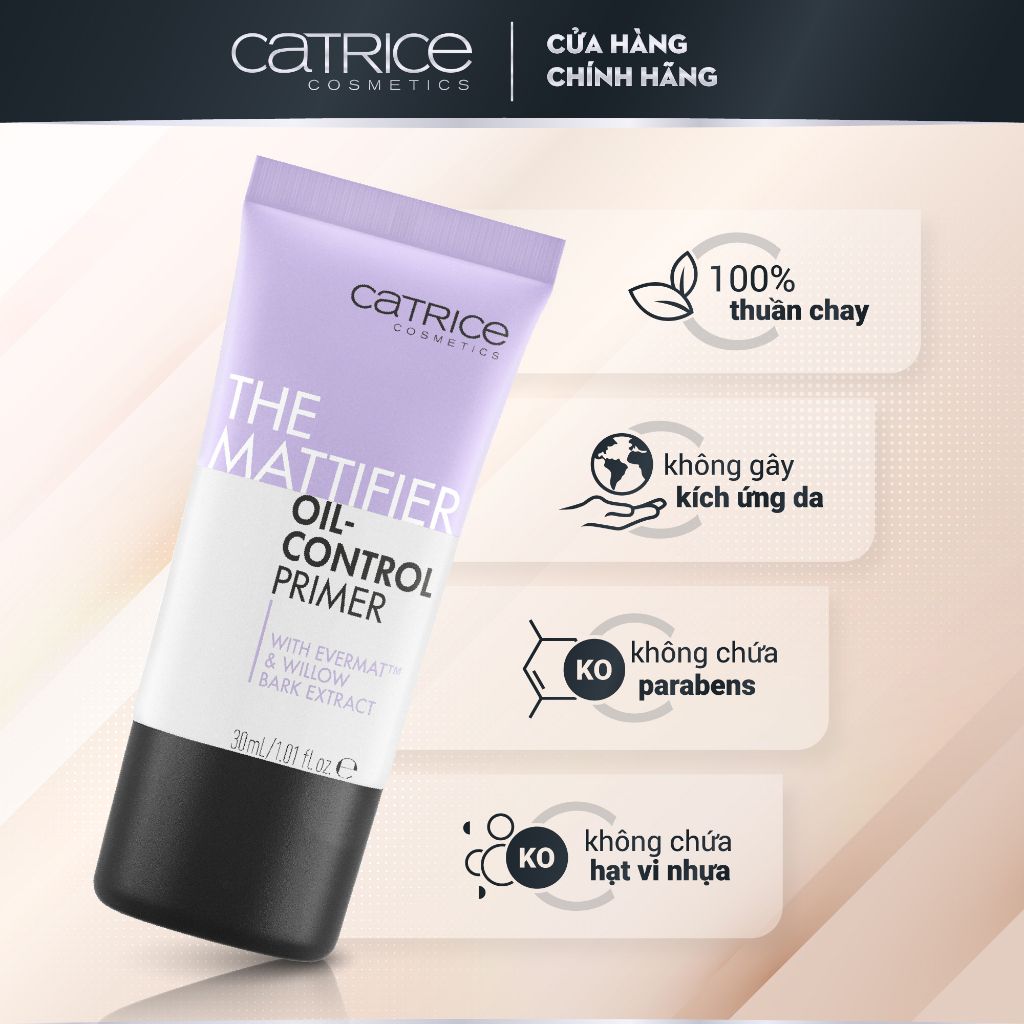 Kem Lót Làm Đều Màu Da Catrice The Perfector Poreless Blur Primer With Niacinamide 30ml