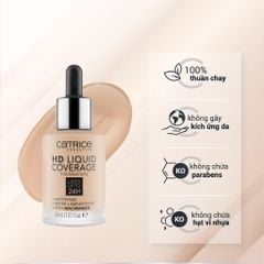 Kem Nền Catrice 24h HD Liquid Coverage Foundation 30ml