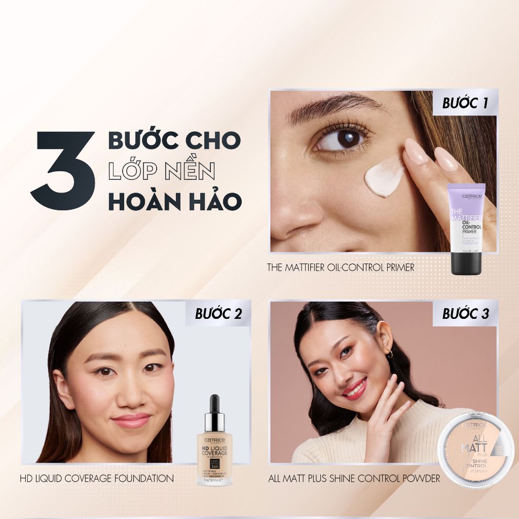 Kem Nền Catrice 24h HD Liquid Coverage Foundation 30ml