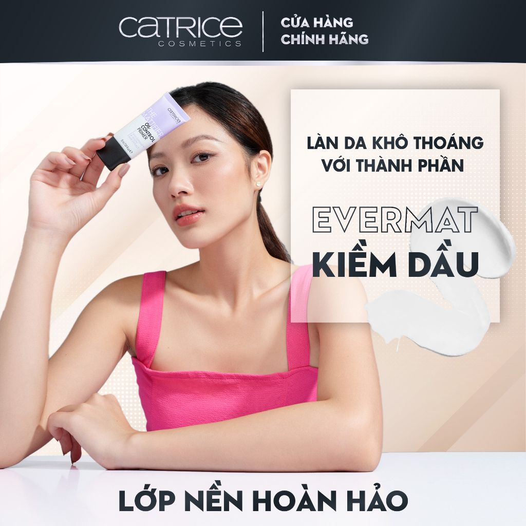 Kem Lót Kiềm Dầu Catrice Oil-Control Prime Evermat & Willow Bark Extract 30ml