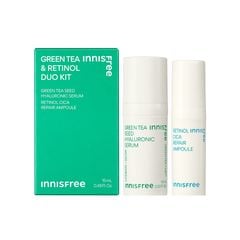 Bộ Dưỡng Ẩm Phục Hồi Da 2 Món innisfree Retinol Duo Kit Green Tea Serum 10ml + Retinol Ampoule 5ml