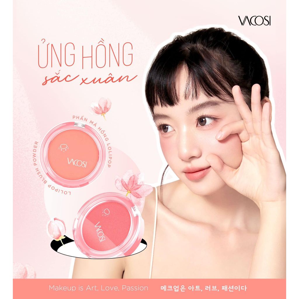 Phấn Má Hồng Vacosi VP10 Natural Studio Lolipop Blush Powder 7.3g