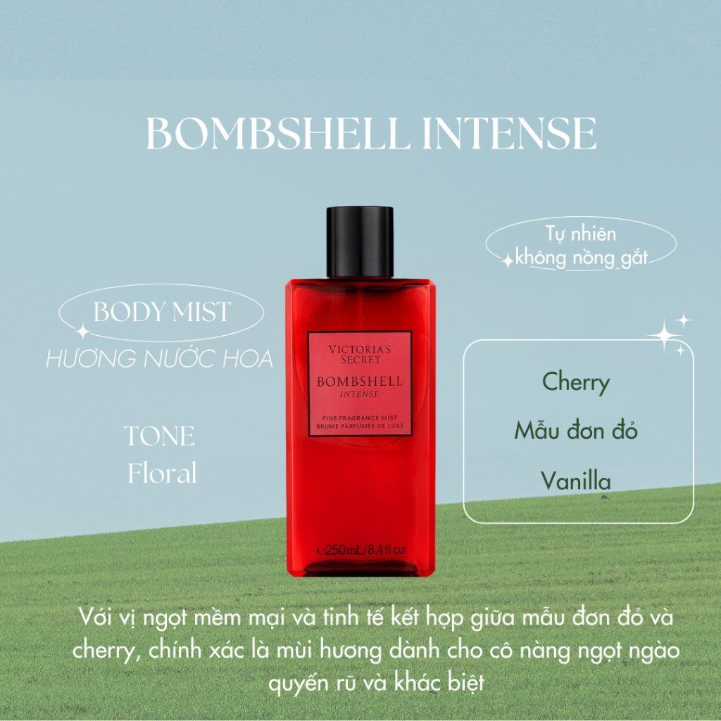 Xịt Thơm Victoria's Secret Fine Fragance Mist Brume Parfume De Luxe 250ml