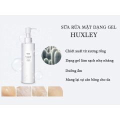 Gel Rửa Mặt Dịu Nhẹ Huxley Cleansing Gel ; Be Clean, Be Moist 200ml
