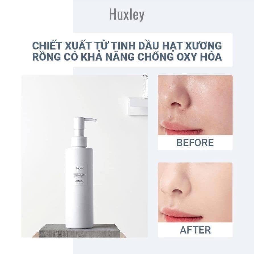 Gel Rửa Mặt Dịu Nhẹ Huxley Cleansing Gel ; Be Clean, Be Moist 200ml