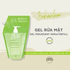 Túi Refill Gel Rửa Mặt Cho Da Dầu SVR Sebiaclear Gel Moussant 400ml