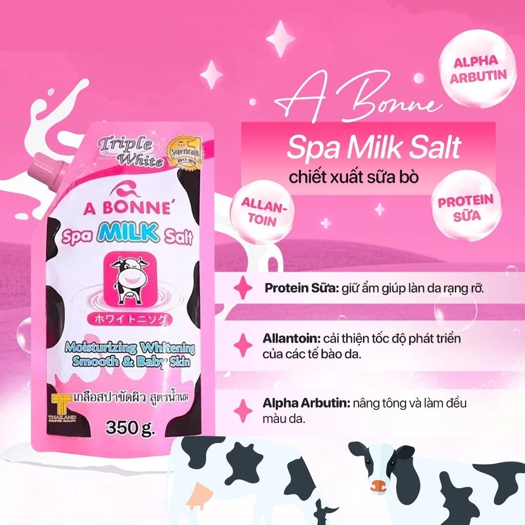 Muối Tắm Tẩy Tế Bào Chết Chiết A Bonne Spa 350g