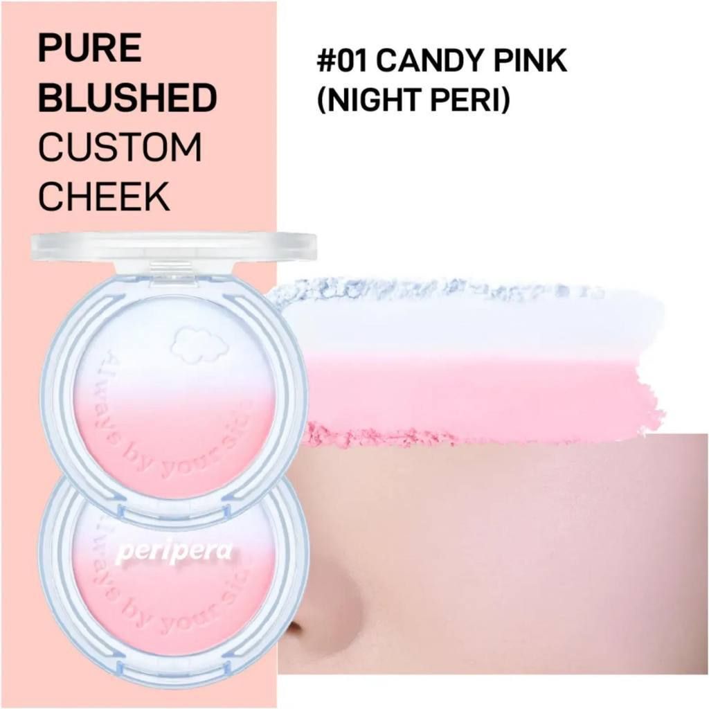 Phấn Má Hồng Peripera Pure Blushed Custom Cheek 4.2g