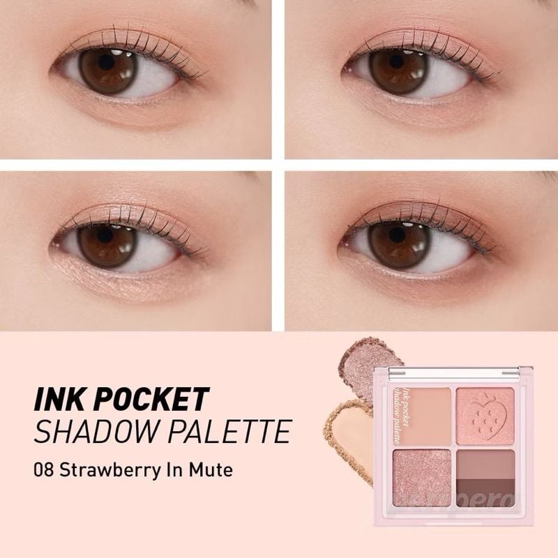 Phấn Mắt 4 Ô Peripera Ink Pocket Shadow Palette
